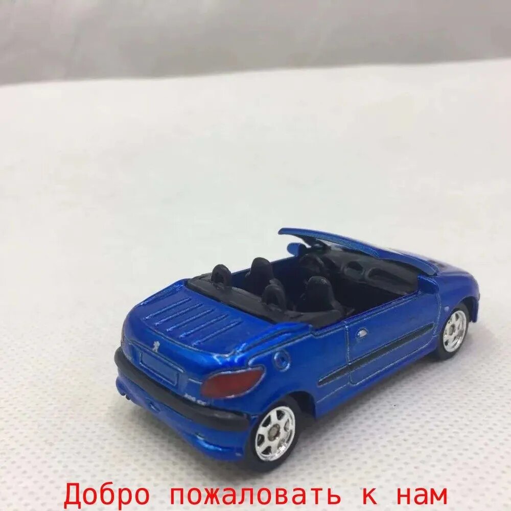 Французский Citroen Peugeot PEUGEOT 206CC roadster имитационная легкосплавная модель автомобиля 1:60