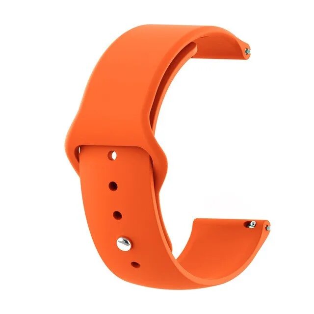 Ремешок для Garmin Venu Sq 2 / Venu 2 Plus, Vivoactive 3, 5, 6 Music Aaigea 20 мм Оранжевый, Orange