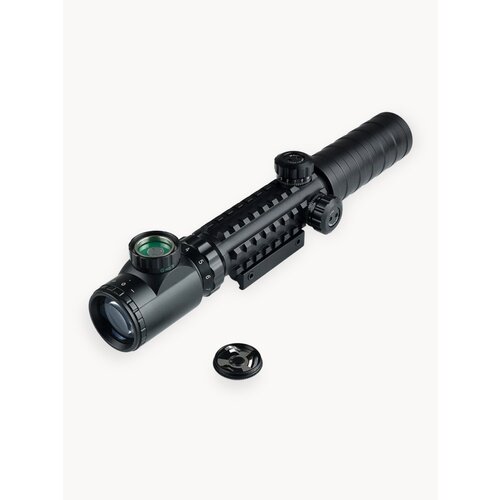 Оптический прицел 3-9X32 EG c подсветкой с лазерным целеуказателем и коллиматорным прицелом hd101 в комплекте/ Прицел голографический 3 в 1 тактический для крепления ласточкин хвост и Weaver