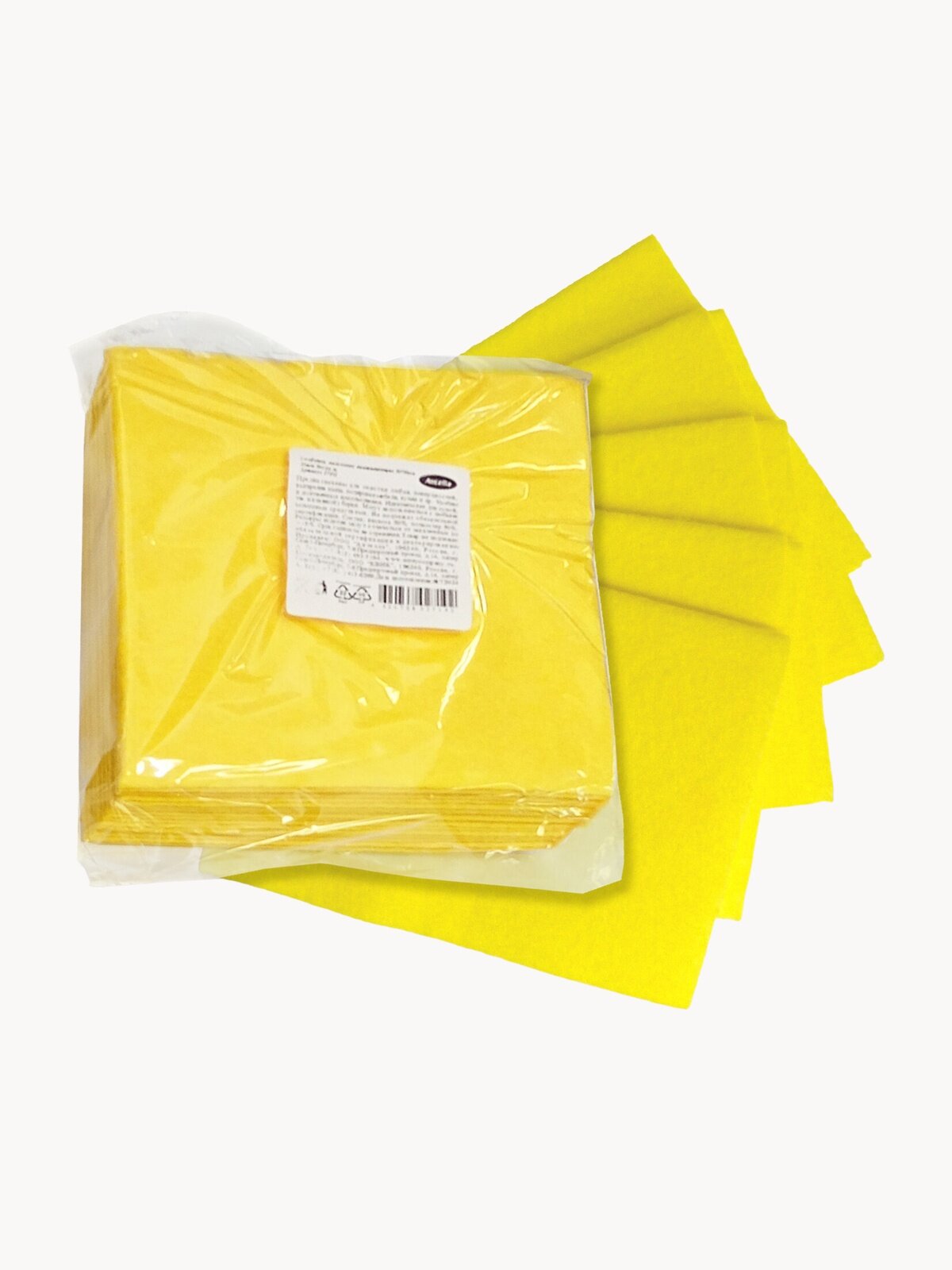 Набор вискозных впитывающих салфеток 10шт, 30*30см, плотность 80г/кв. м.