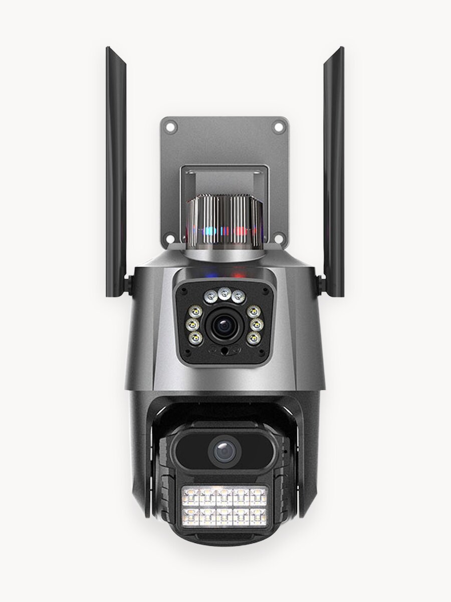 Уличная камера видеонаблюдения WiFi UXiQ Smart Camera Alert P11S-6MP, двухобъективная