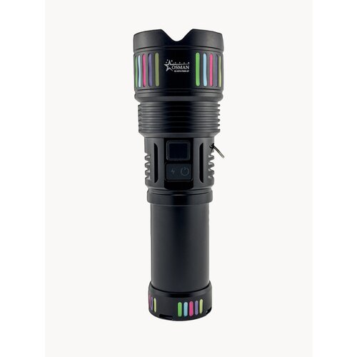 Фонарь RINA TECHNICS 6076, ручной, лазерный, аккумуляторный, 60000 лм