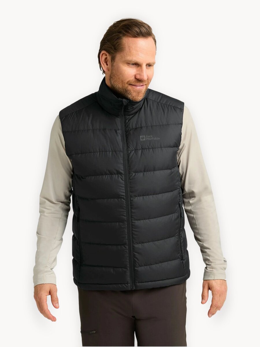 Жилет Jack Wolfskin ATHER DOWN VEST, размер XL, чёрный