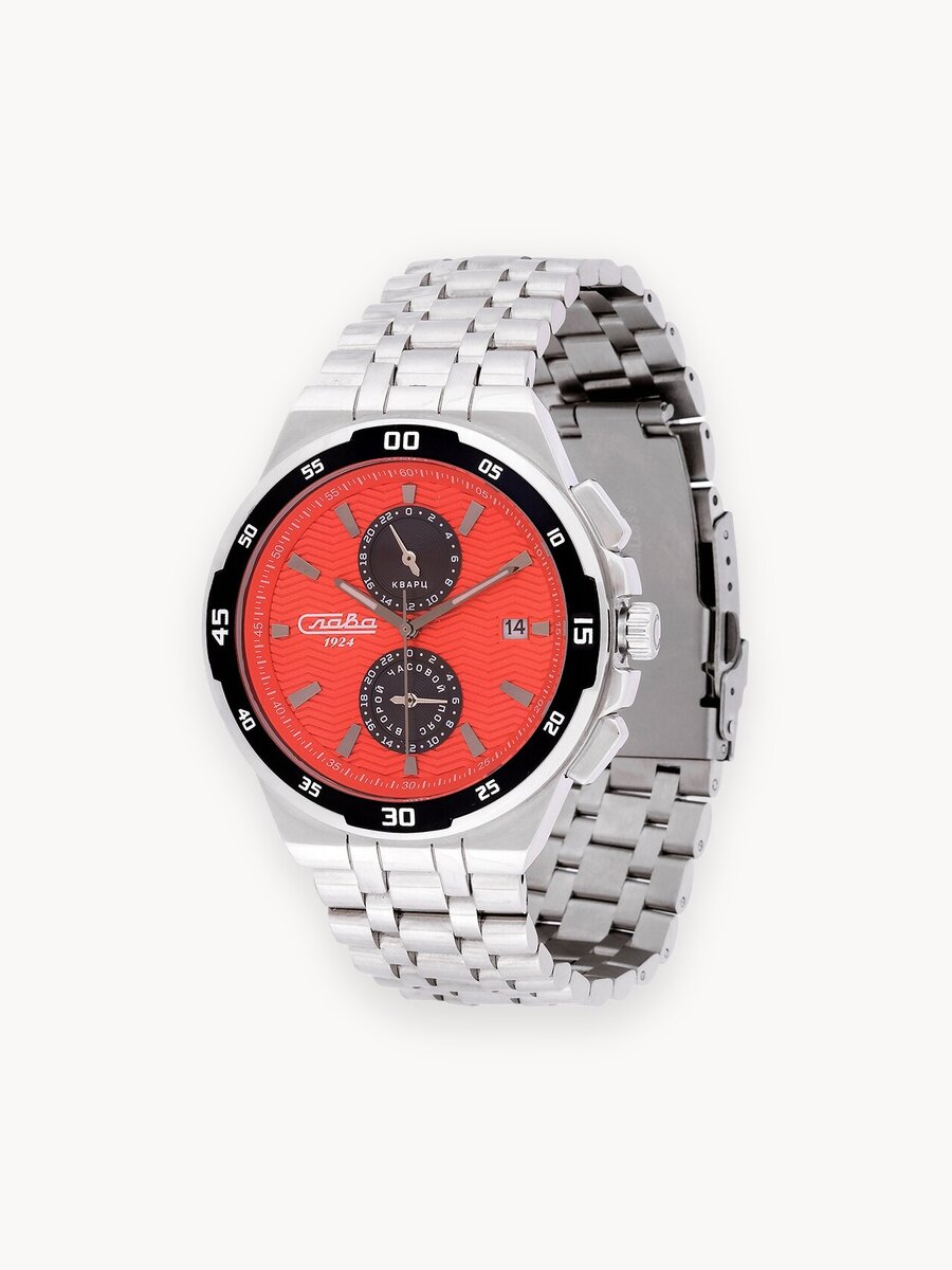 Наручные часы Слава Традиция, оранжевый