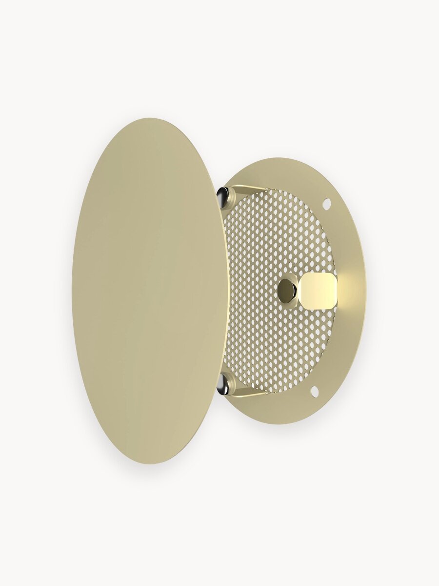 Вентиляционная решетка на магнитах D140 мм, сталь, бежевая порошковая покраска, ERA 14RVM Beige