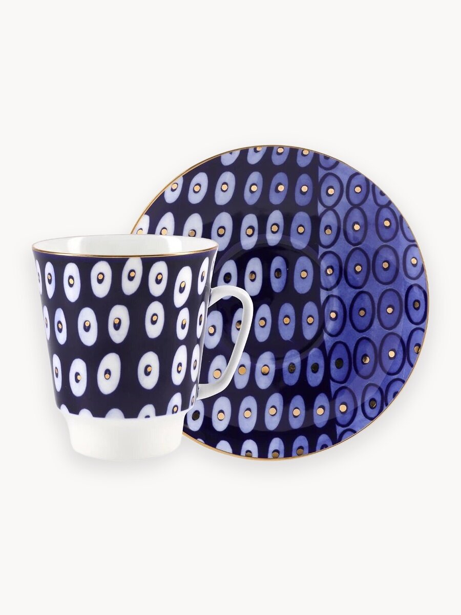 Кофейная пара "Clear" форма майская, коллекция Настроение, Императорский фарфоровый завод, 165 мл