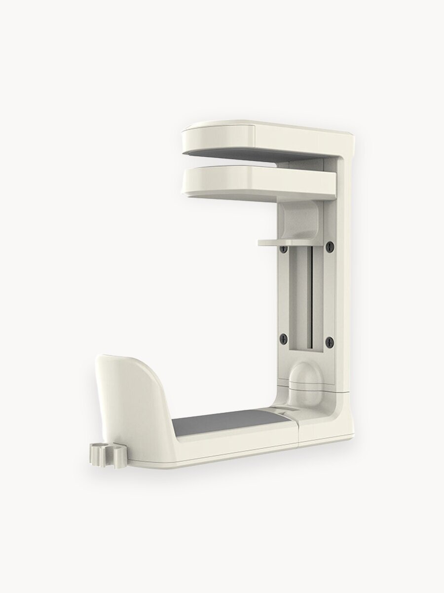 Подставка держатель для наушников складная / крючок подвес универсальный, цвет белый