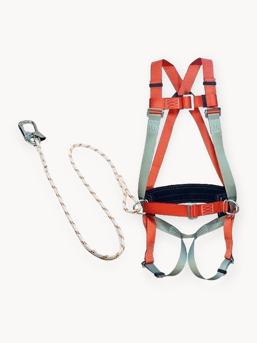 Страховочный пояс прогресс сефети УС-2ВЖ, универсальный размер, темно-красный/темно-синий