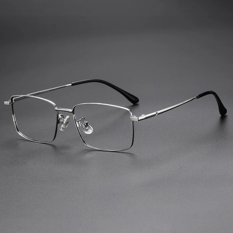 UVLAIK Настраиваемые очки из титана с блокировкой silvery, 1.67, Серебряный, Единая версия, Нет