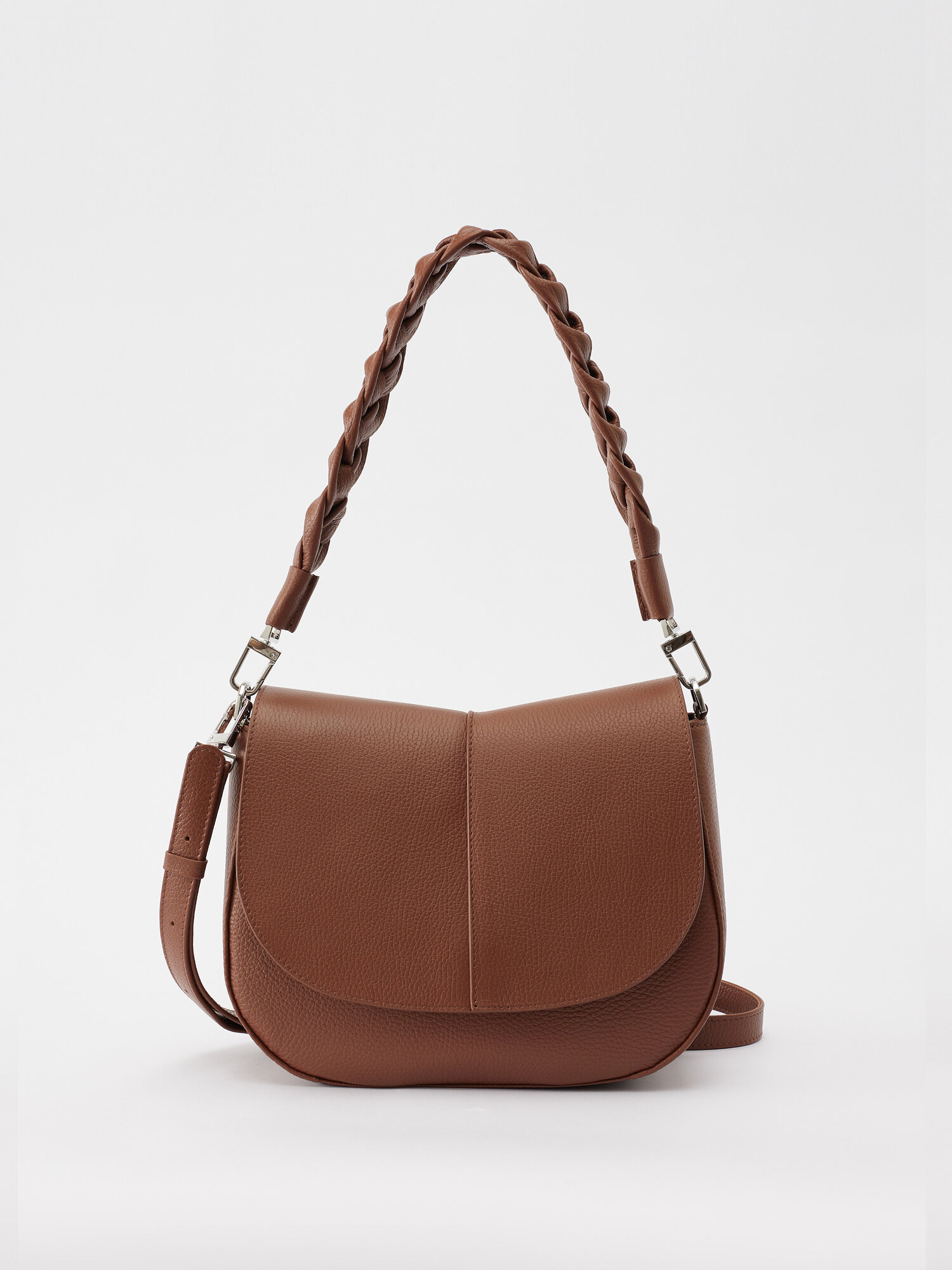 Сумка кросс-боди Afina, фактура зернистая, карамель — фото 1