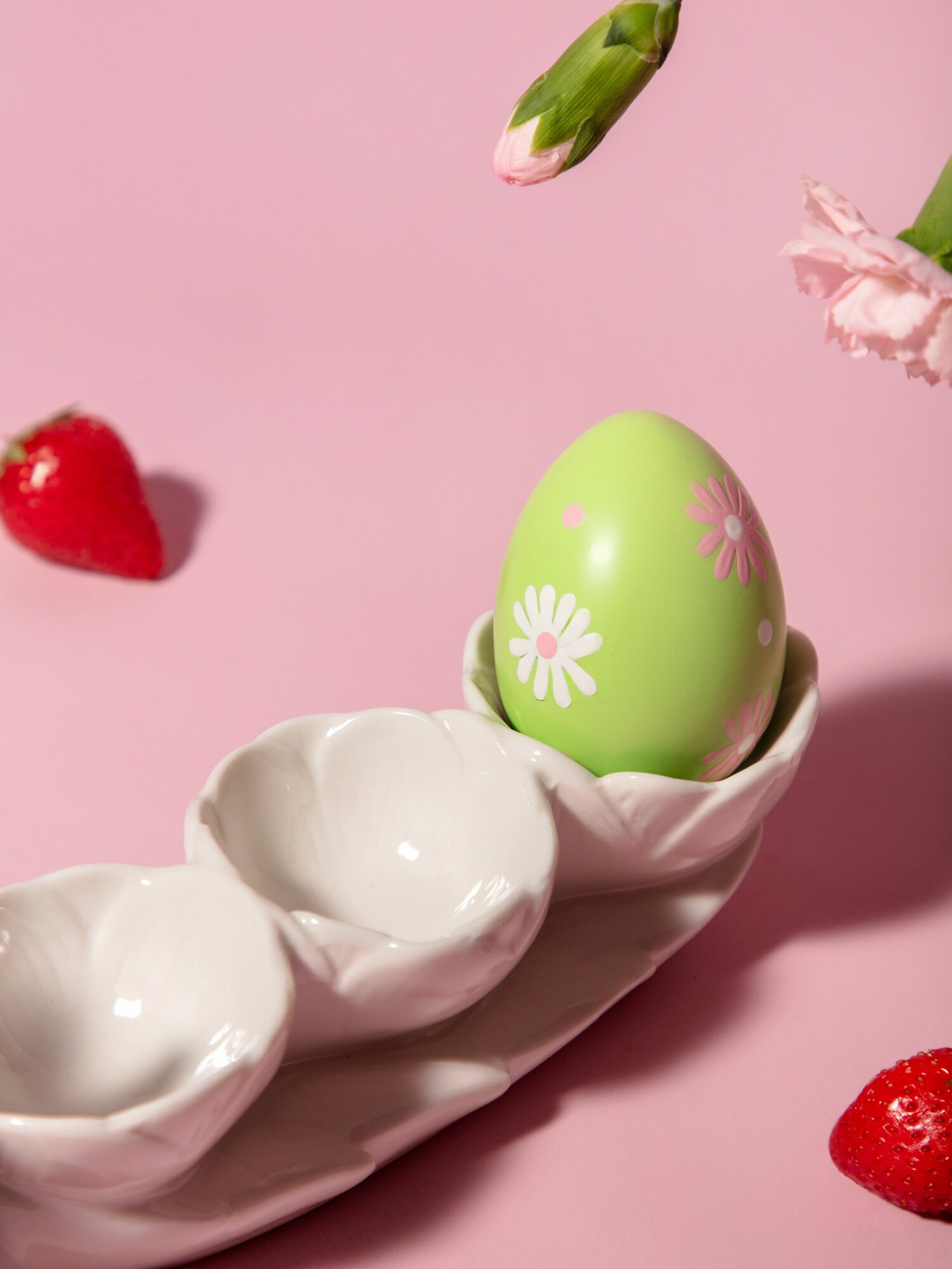 Блюдо для яиц Lefard "Пасха. Кролик", для 3-х яиц, фарфоровое — фото 1