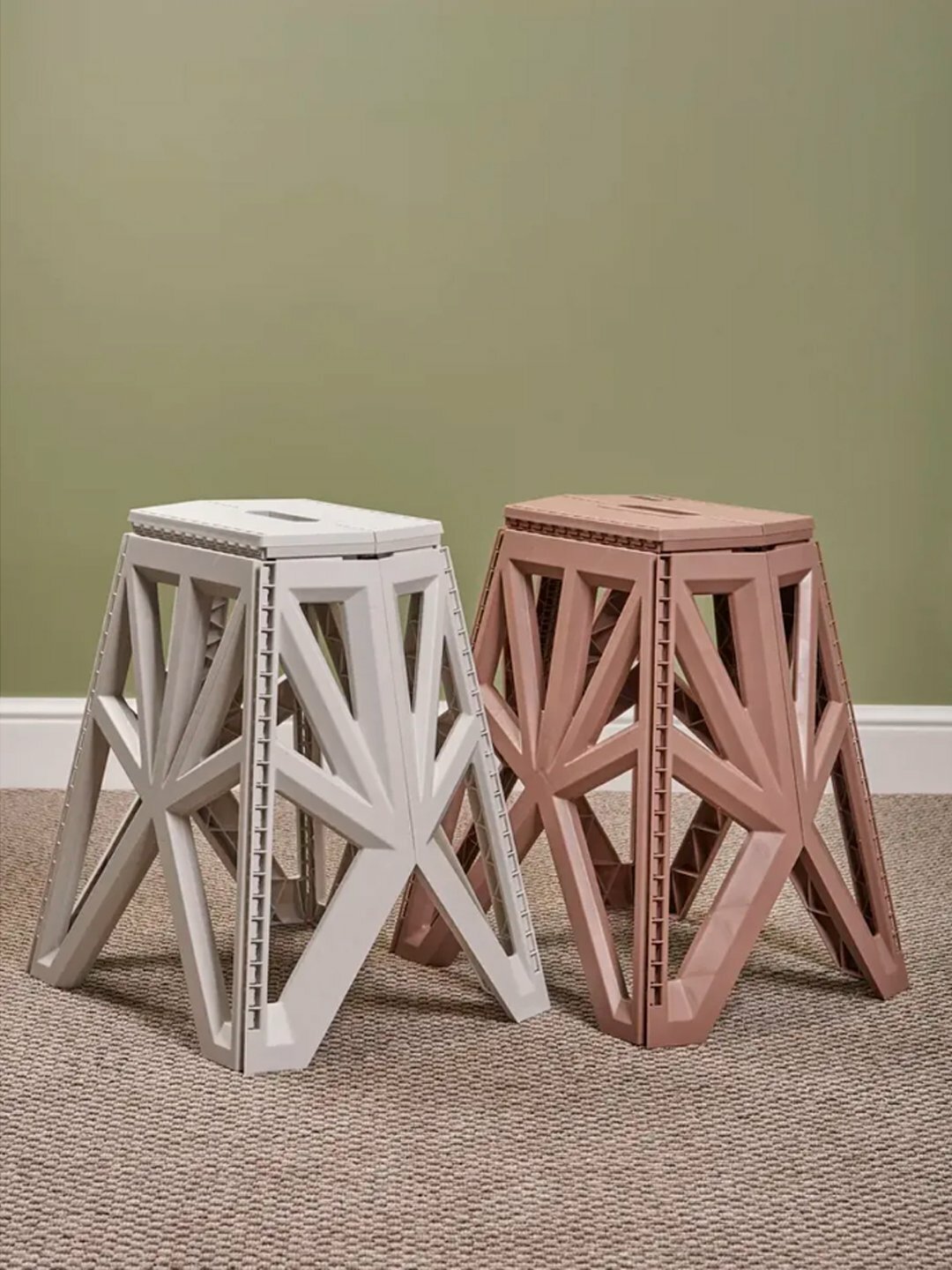 Стул складной, для дома и дачи, нубуковая обивка, складной каркас, цвет хаки — фото 1