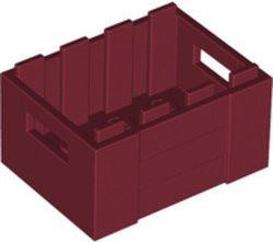 Контейнер Lego Container, Crate 3 x 4 x 1 2/3 with Handholds 30150 Dark Red U