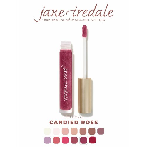 фото Jane iredale блеск для губ с гиалуроновой кислотой hydropure, candied rose