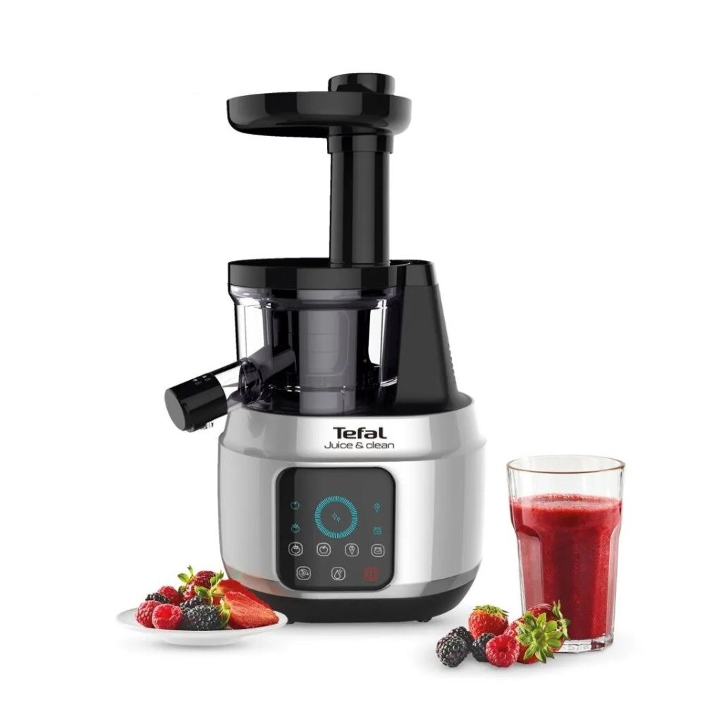 Соковыжималка электрическая Tefal Juice N’ Clean ZC420, с технологией EasyClean, сенсорное управление