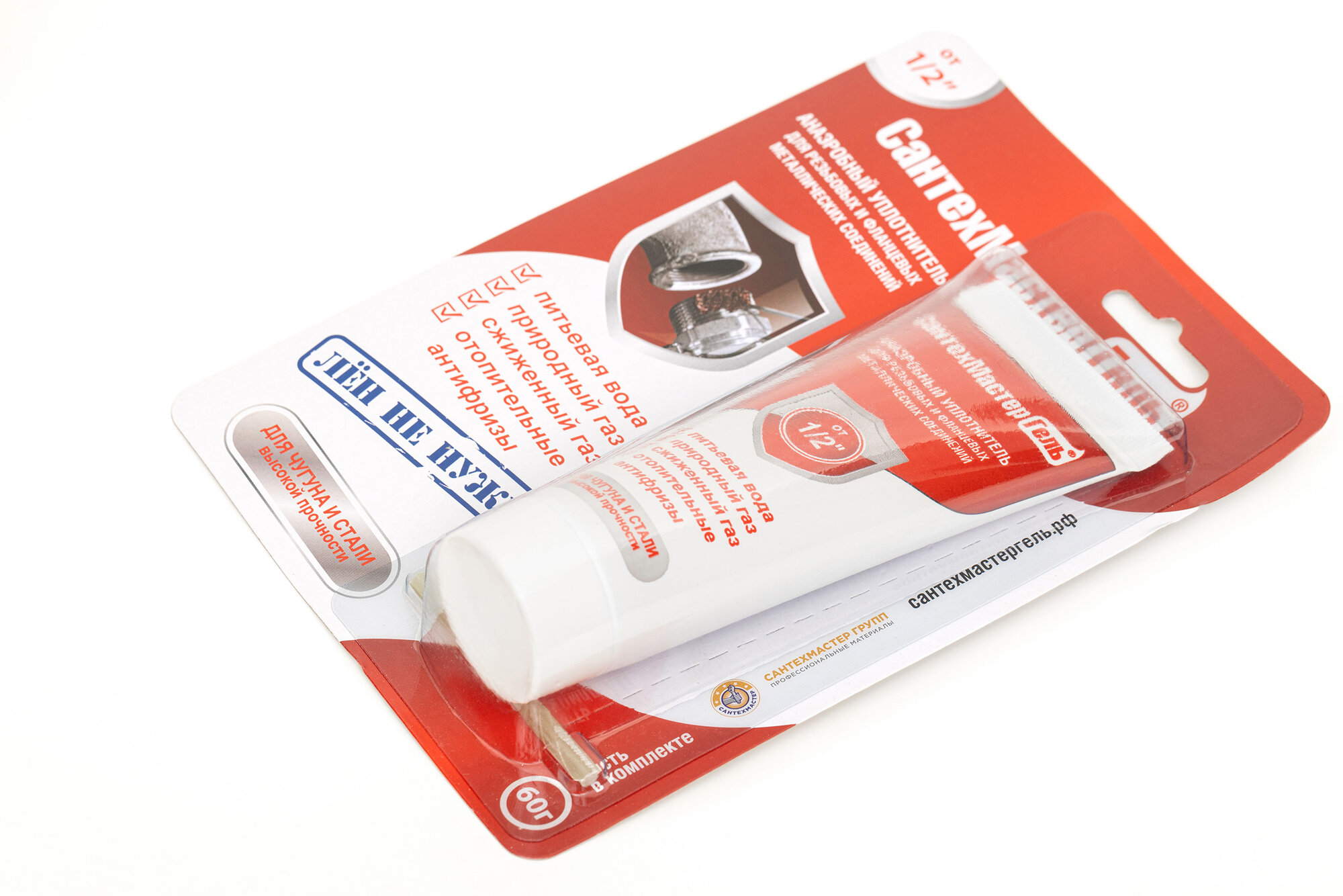 Анаэробный герметик для резьбовых соединий, СантехМастер Гель 60 гр. — фото 1