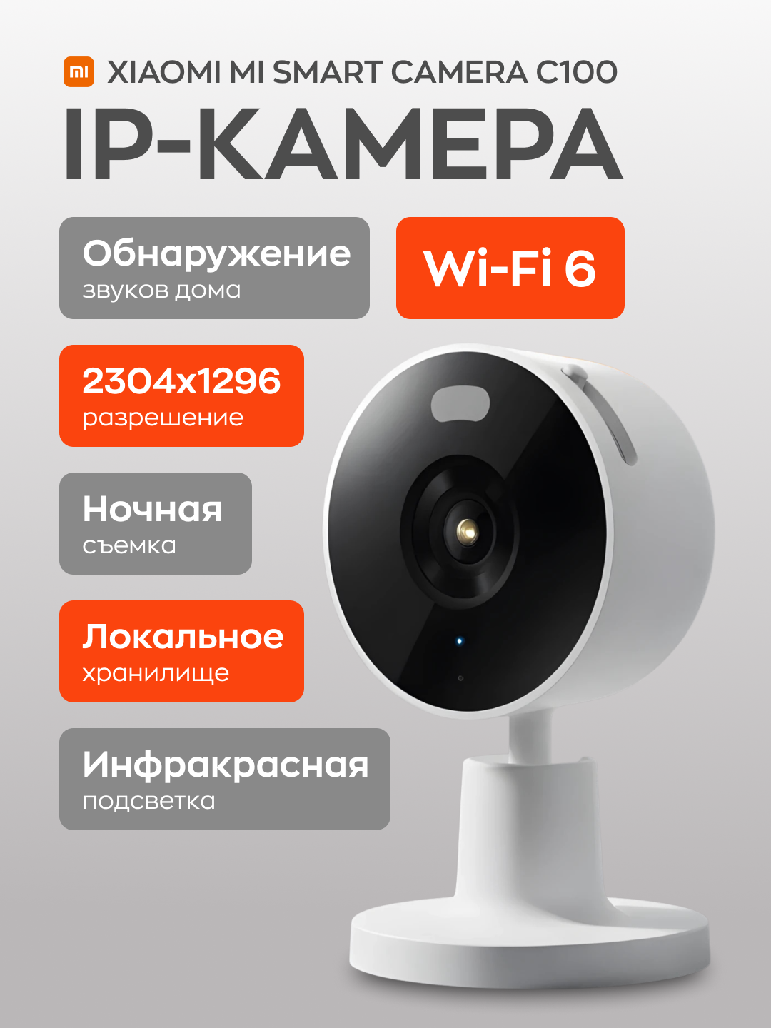 IP-камера Xiaomi Mi Smart Camera C100(BHR07VOGL) White Global