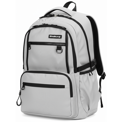 Рюкзак Snoburg, городской, мужской, полиэстер, USB-выход, серый