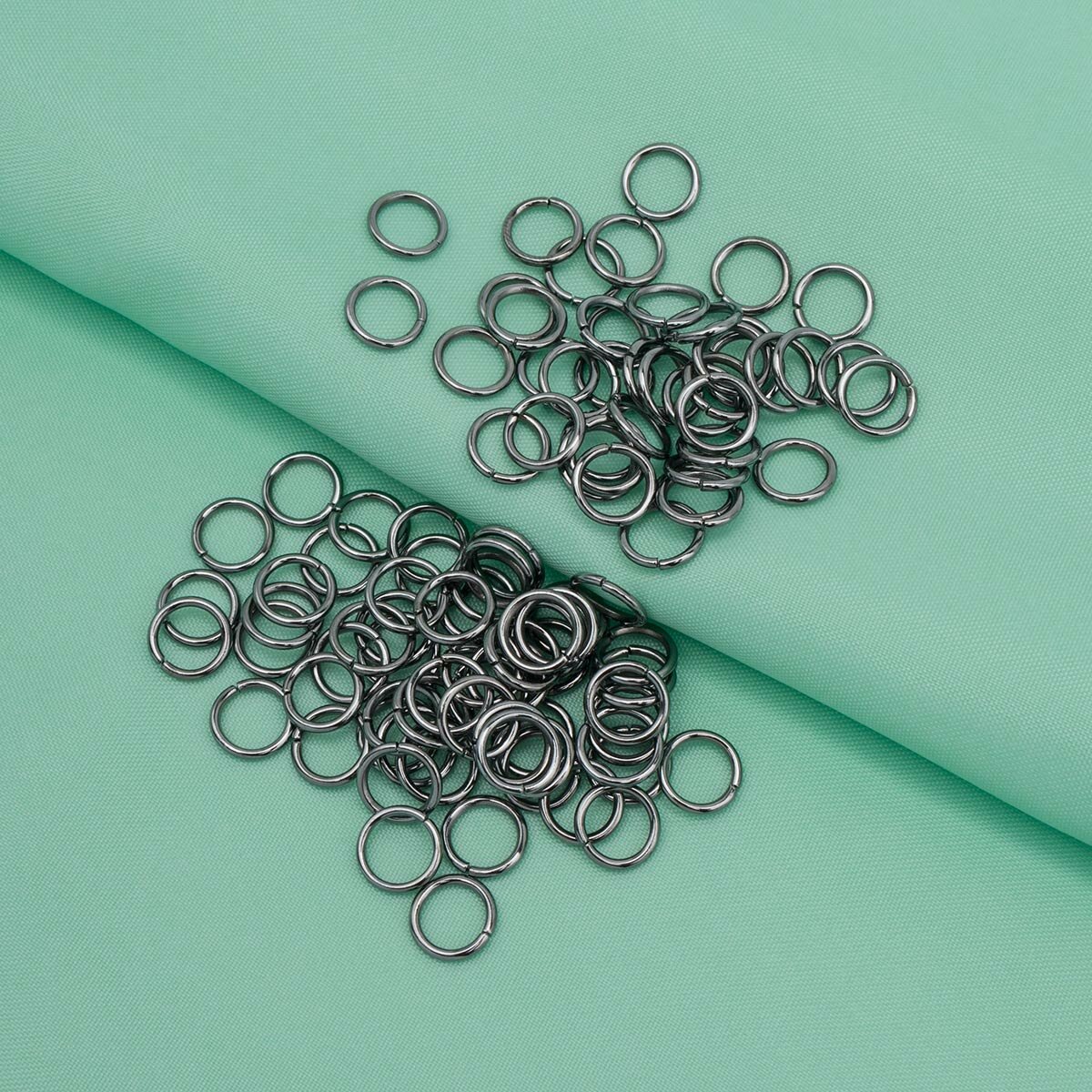 Кольцо соединительное для бижутерии, 0,8*7 мм, 30 шт, Astra&Craft (черный никель) — фото 1