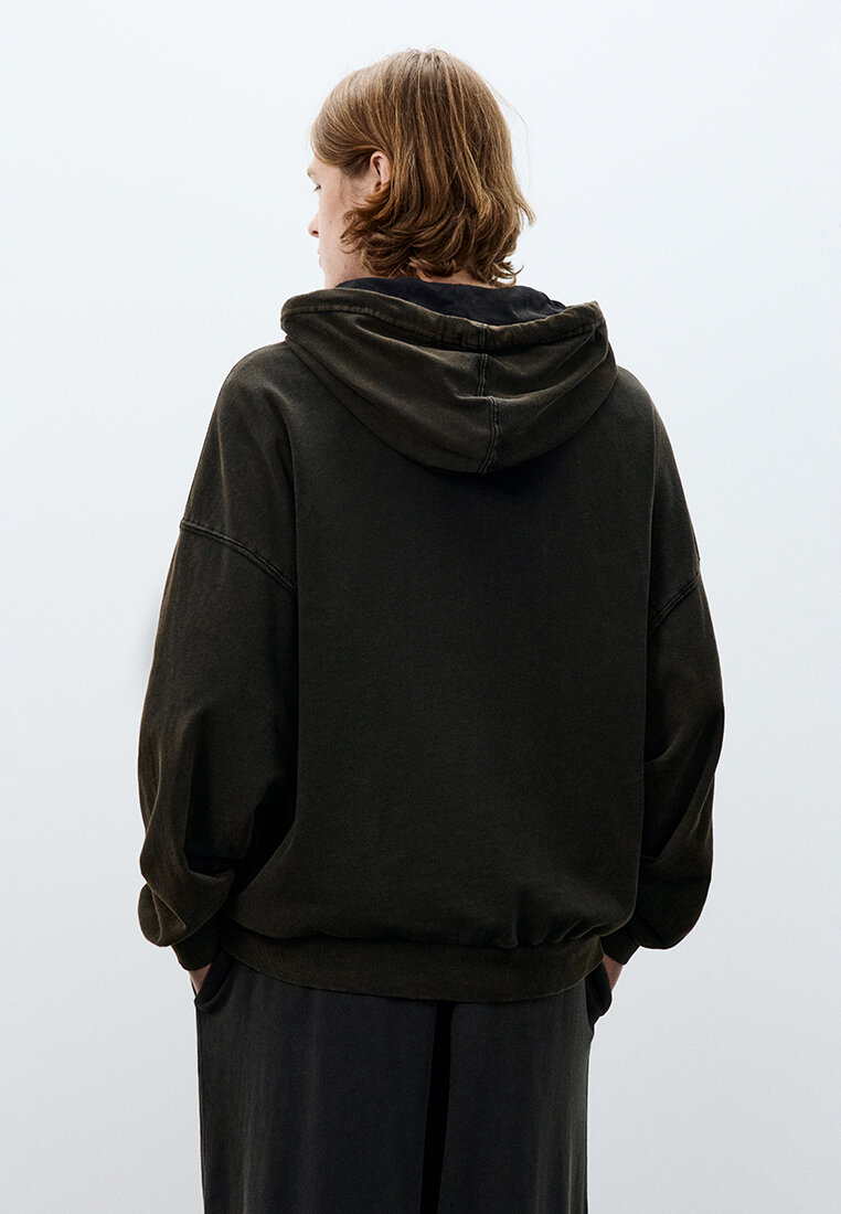 Худи Befree Man Basic, размер L, , темно-коричневый — фото 1