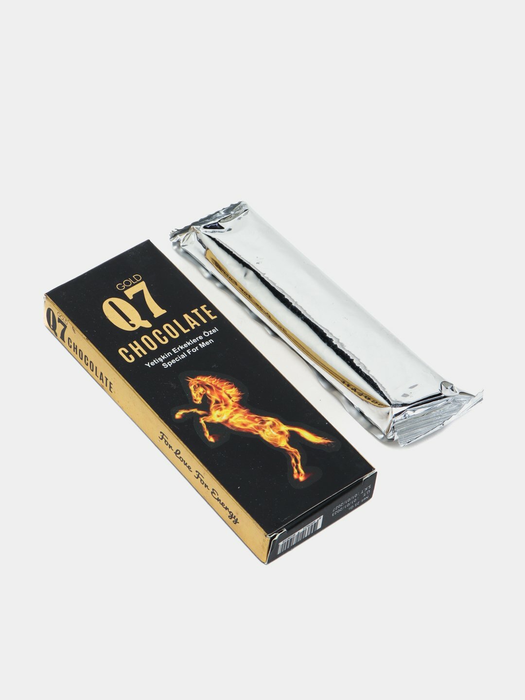 Возбуждающее средство для мужчин Шоколад Q7 Gold плитка, виагра 1 шт