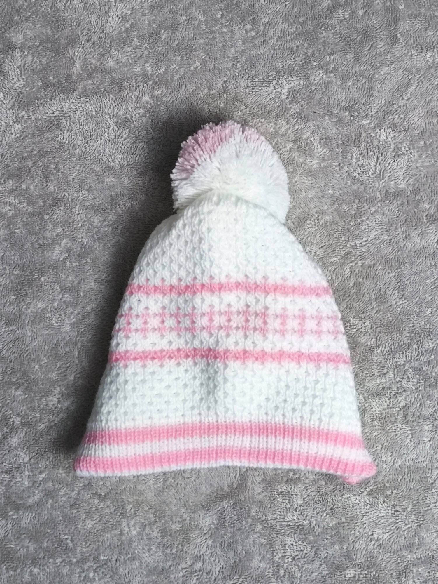 Шапка-ушанка для детей, размер 1, белый — фото 1