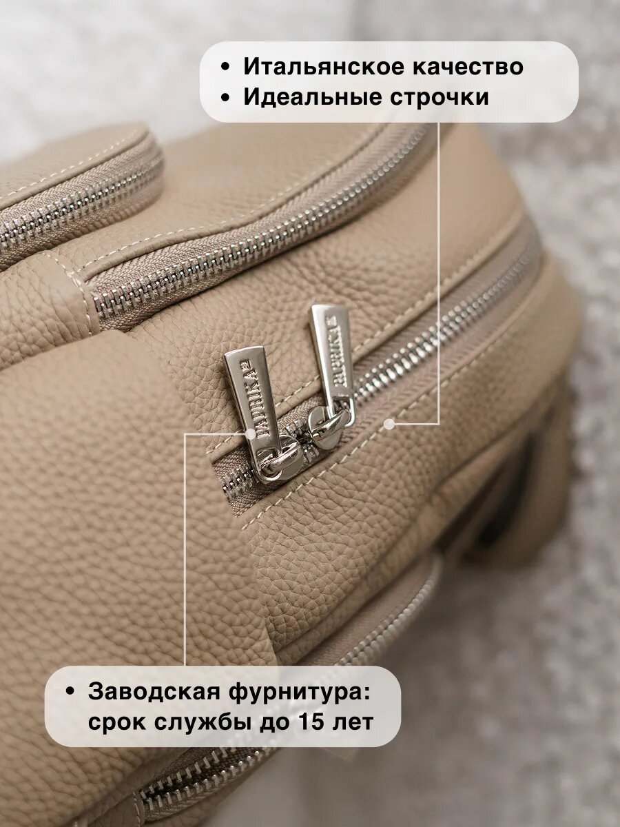 Рюкзак натуральная кожа Италия — фото 1