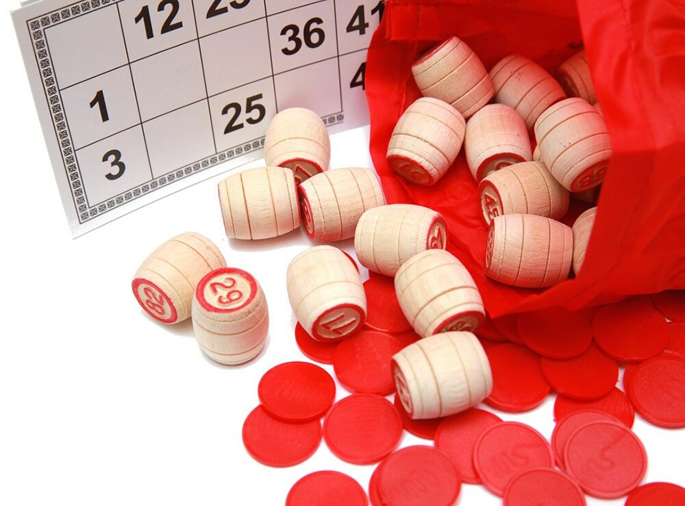 Настольный игра лото , Лото деревянная, 90 бочонков, 24 карточки, 40 фишек, тканевый мешок, пр. Китай — фото 1