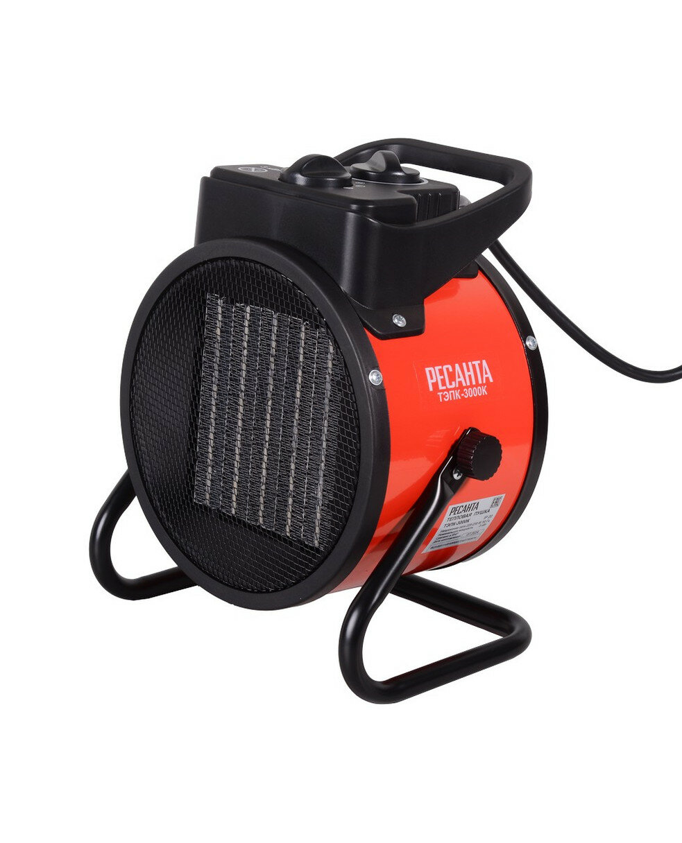 Тепловая пушка Ресанта ТЭПК-3000К электрическая 3 кВт напольная красная