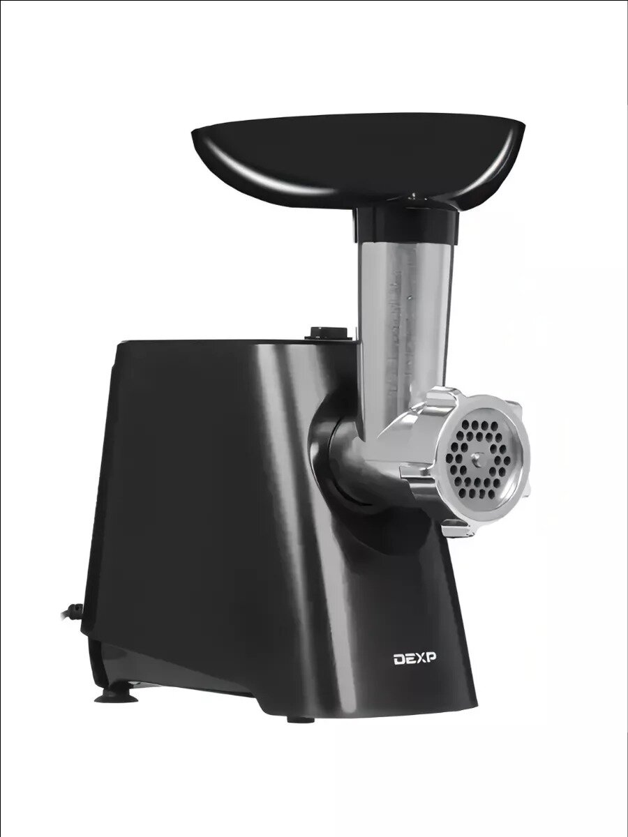 Мясорубка DEXP MG-2000S, система реверса, 2 насадки для колбас, 7 насадок