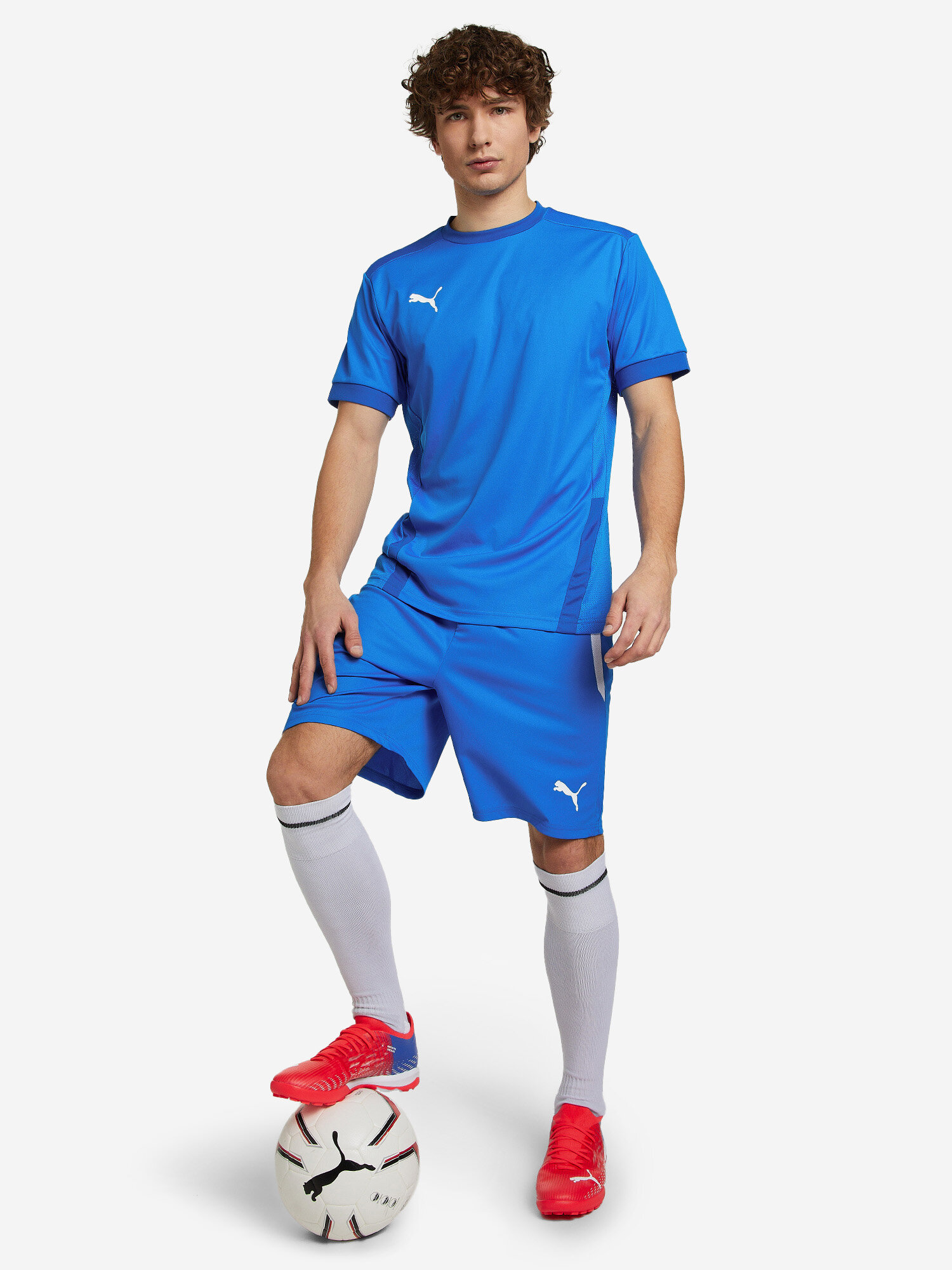 Шорты спортивные PUMA, размер S, синий — фото 1