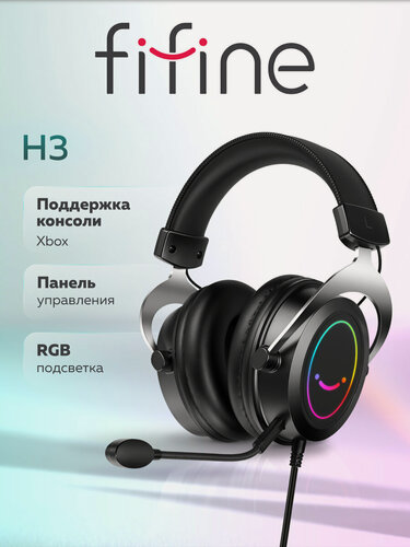 Изображение товара Игровая гарнитура с микрофоном Fifine H3 Gaming Headsets (Black)