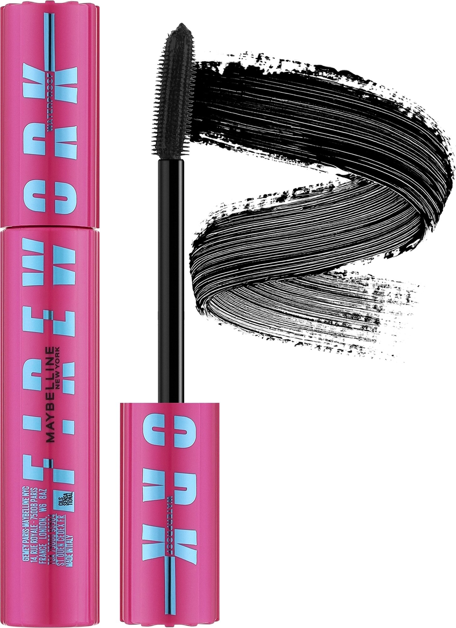 Тушь для ресниц Maybelline "Lash Sensational Firework", водостойкая, черная, с эффектом объема