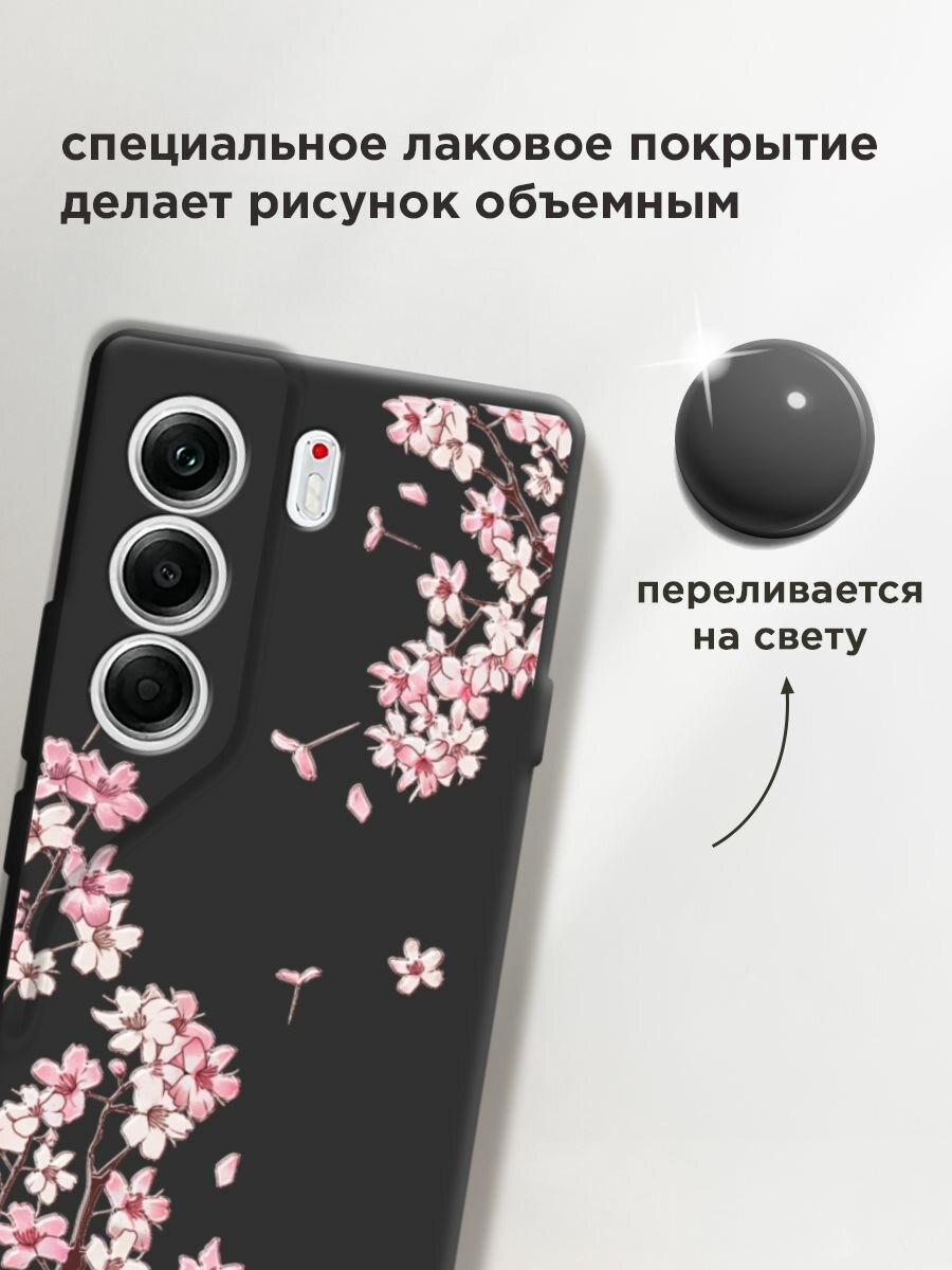 Чехол на Tecno Camon 40 Pro 4G / Текно Камон 40 Про с принтом "Ветви сакуры 5" — фото 1