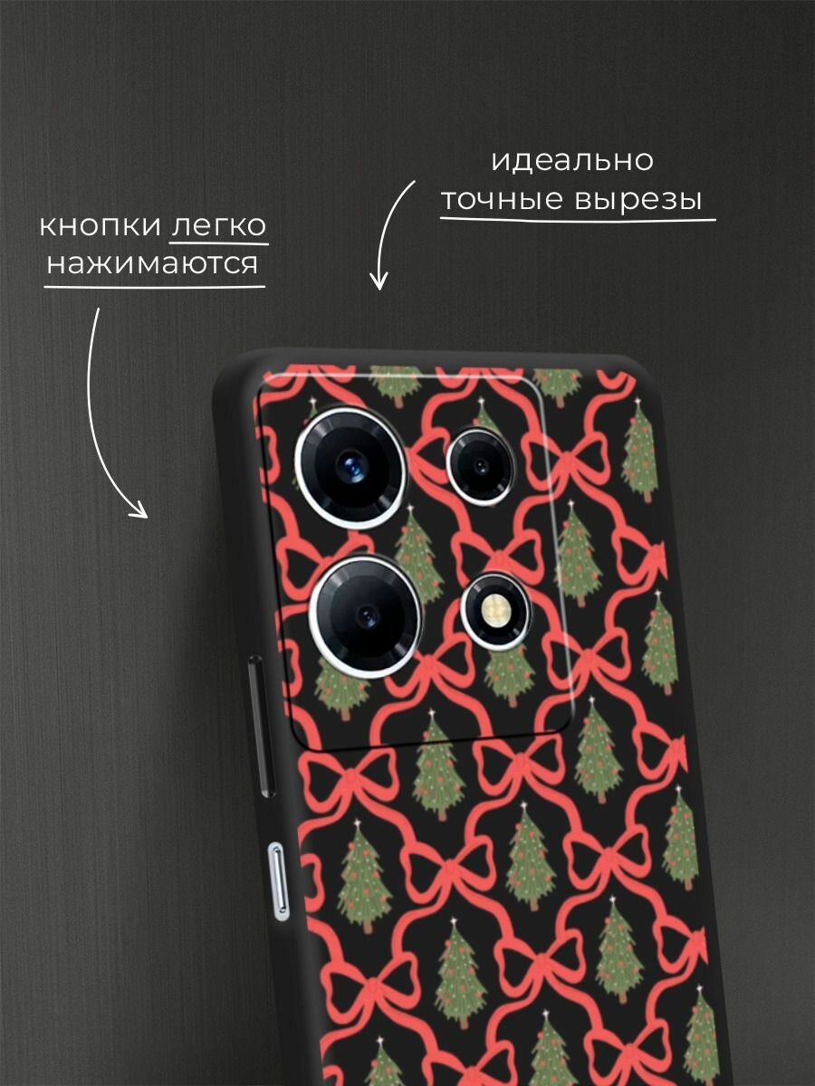 Чехол на Infinix Note 30 VIP / Инфиникс Нот 30 VIP с принтом "Елка паттерн 2" — фото 1