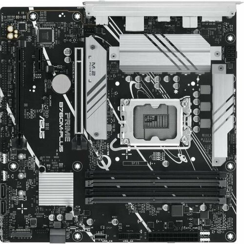 Материнская плата Asus PRIME B760M-PLUS Soc-1700 Intel B760 4xDDR5 mATX AC97 8ch71 25Gg RAIDHDMIDP 14975₽