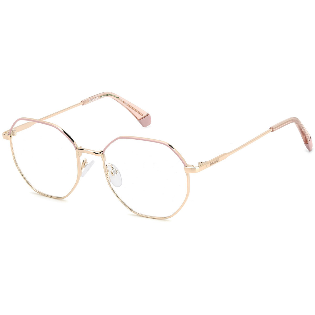 Оправа для очков Polaroid D555 EYR Очки для зрения необычной формы мужские женские золотого цвета