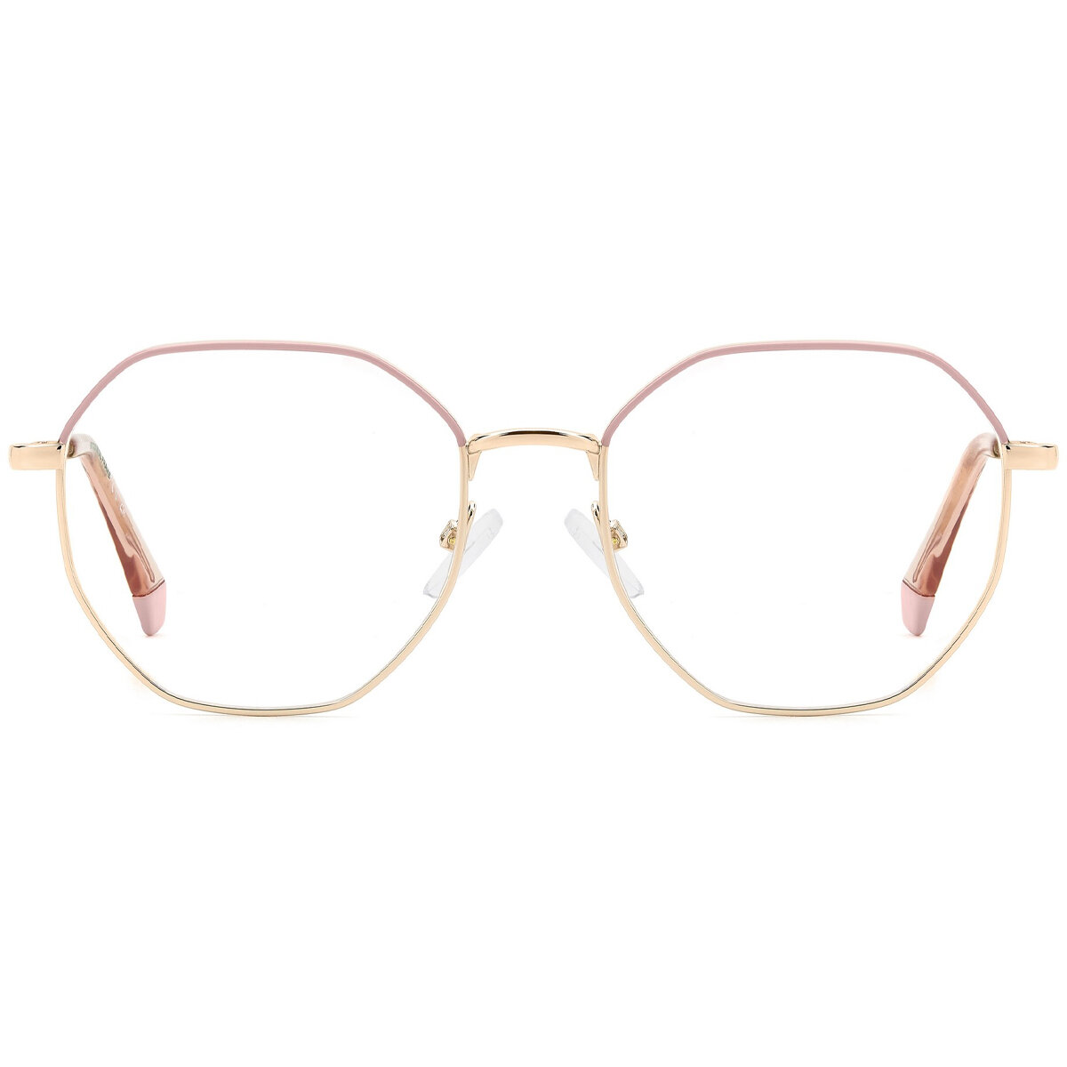 Оправа для очков Polaroid D555 EYR Очки для зрения необычной формы мужские женские золотого цвета — фото 1