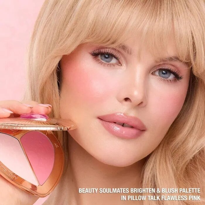 Румяна Charlotte Tilbury "Pillow Talk Beauty Soulmates", румяна/хайлайтер, гипоаллергенные
