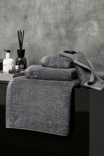 Изображение товара Togas Полотенце махровое 40x60 "Пуатье" модал, хлопок, 650 гм/2, графитово-фиолетовое