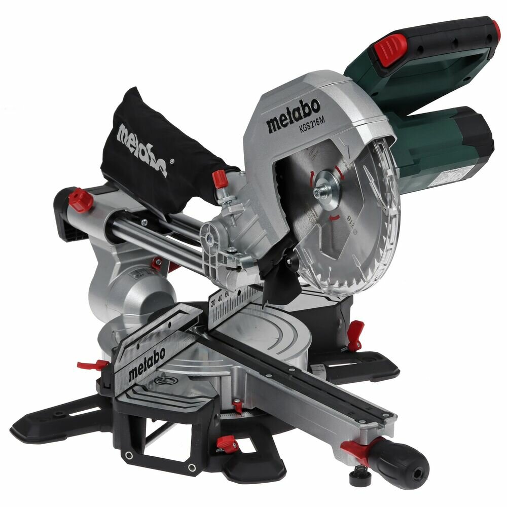 Торцовочная пила Metabo KGS 216 M Set 1500Вт 5000об/мин d=216мм 613216900