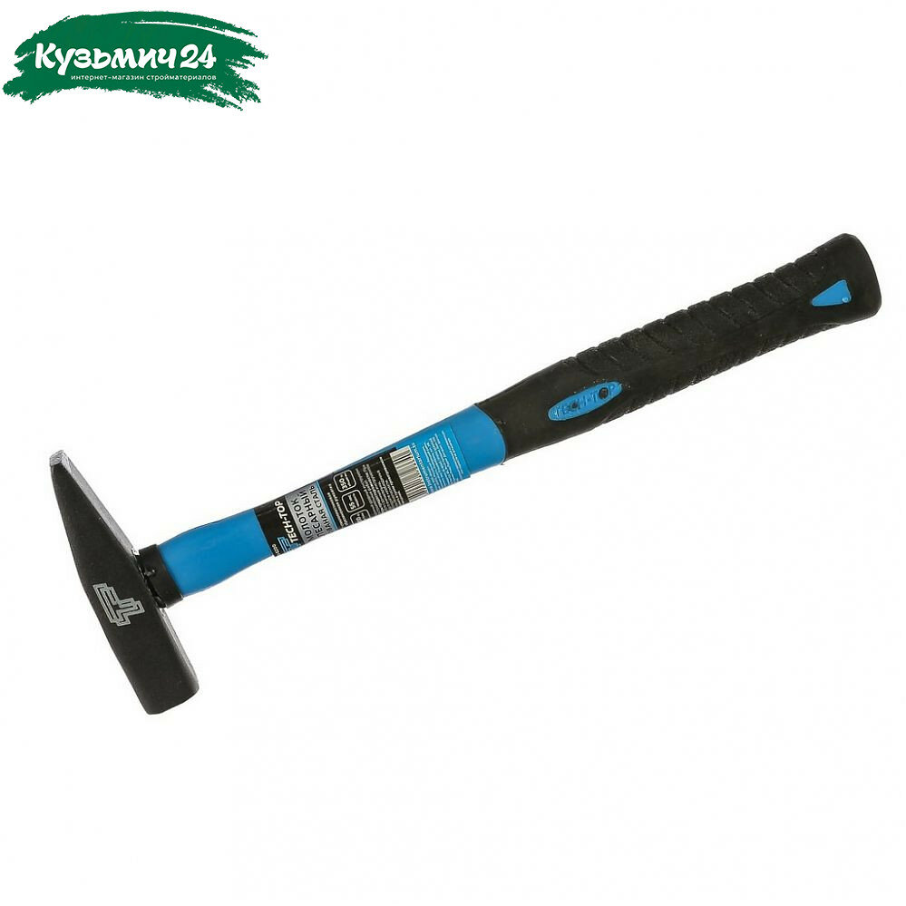 Молоток Tech-Top 120-0200 с квадратным бойком и обрезиненной ручкой 200 г