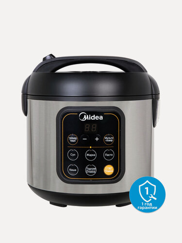 Изображение товара Мини-мультиварка Midea MPC-6033, антипригарная чаша 2 л, 4 автопрограммы, автоподогрев, отложенный старт до 24 ч