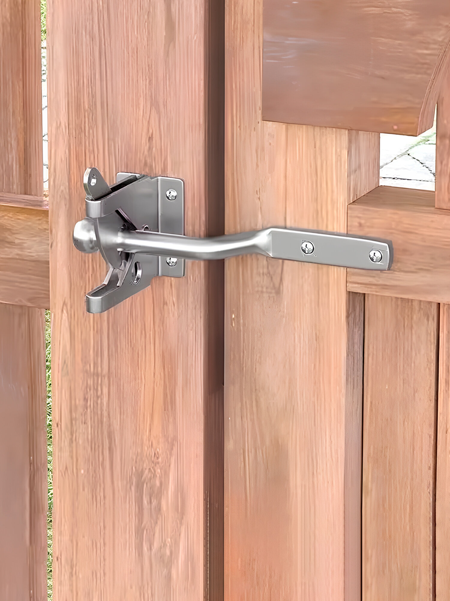 Засов задвижка на дверь для ворот замок щеколда на калитку горизонтальный