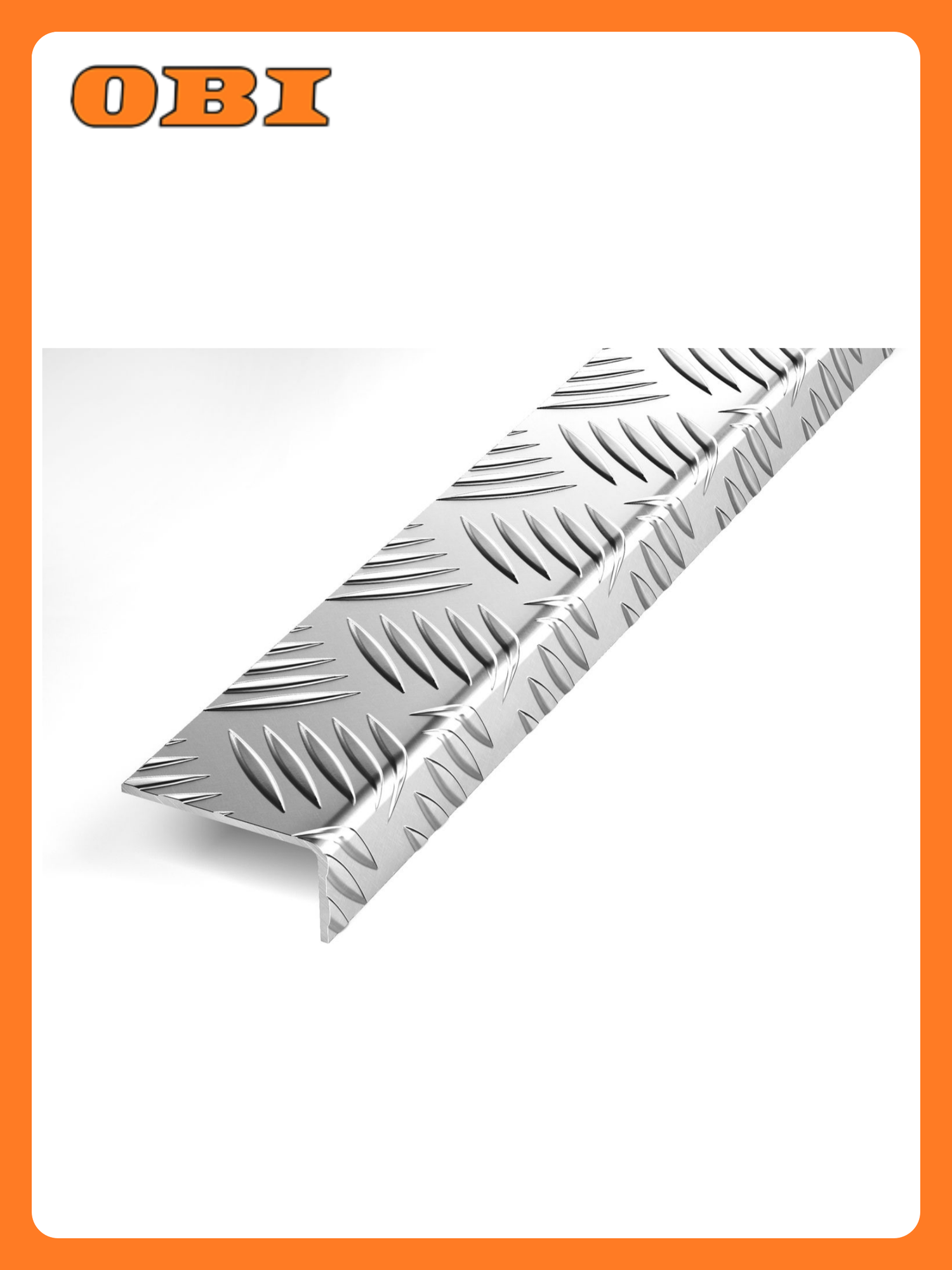 Уголок разносторонний Лука алюминий рифленый серебристый 2000x40x15мм