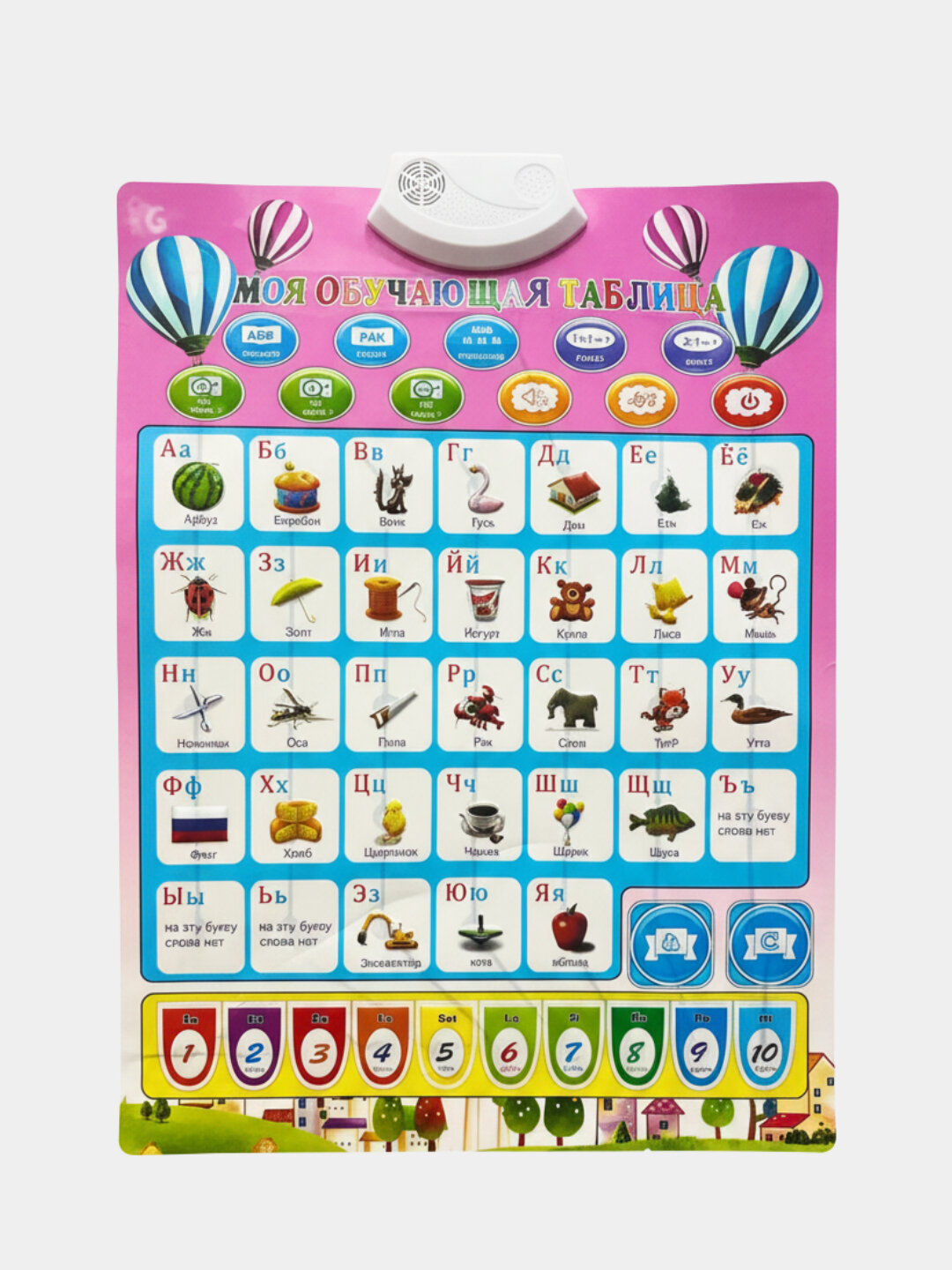 Азбука говорящая, алфавит интерактивный, музыкальный, цифры, буквы — фото 1