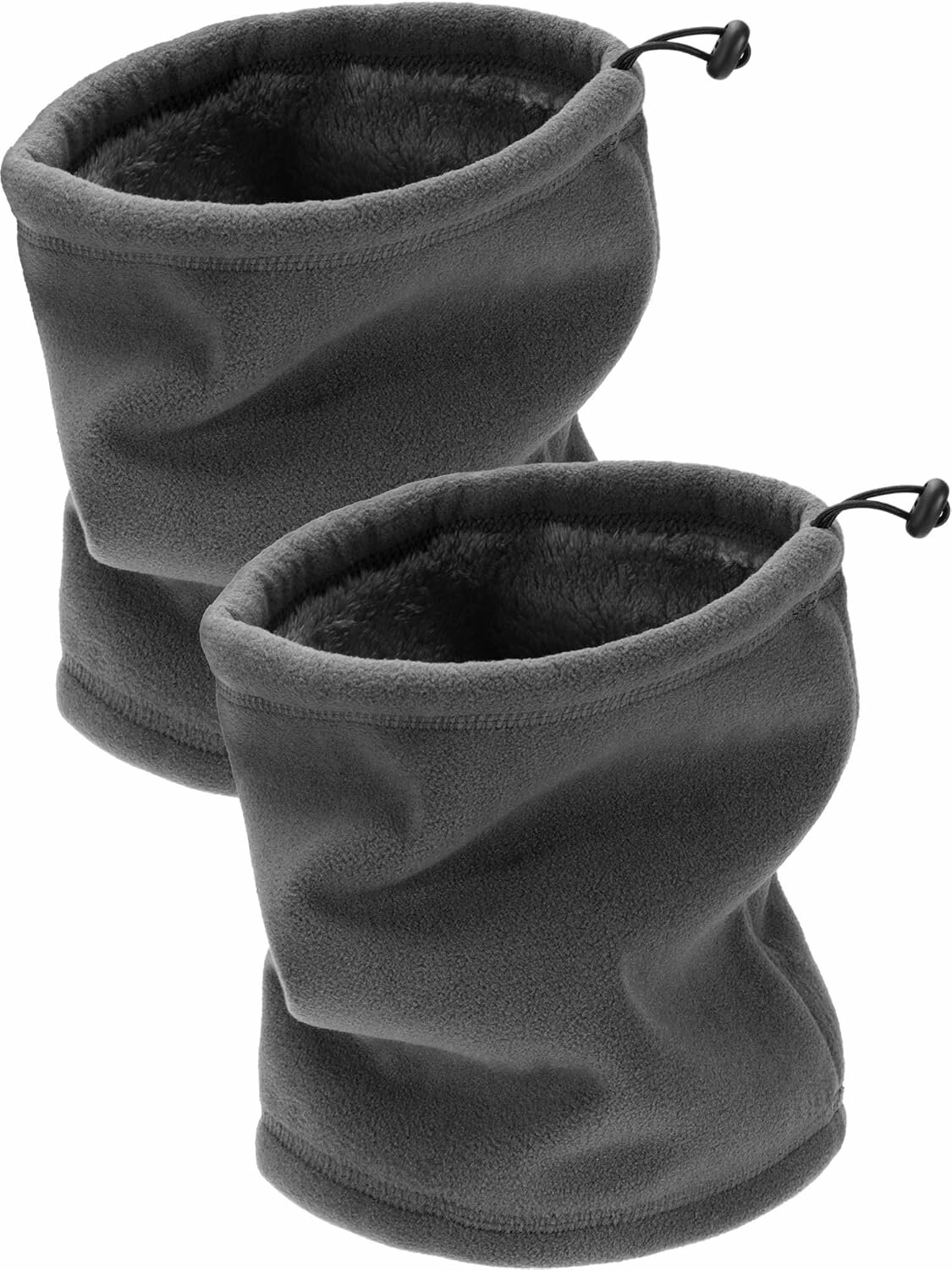2 Pack Neck Gaiter Neck Warmer Fleece Ski Scarf Windproof Face Mask Heavyweight Winter Scarf для лыжных походов велосипедных поездок