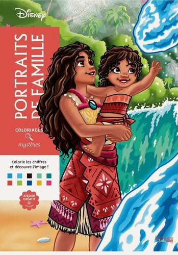 Изображение товара Раскраска по номерам Семейные портреты, Coloriages mysteres Disney - Portraits de famille 96 стр. - 2017285870