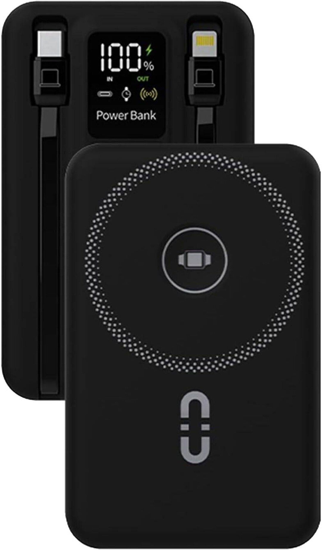 Powerbank Reex RPB-13 10000 mAh с беспроводной зарядкой MagSafe, быстрая зарядка, портативный аккумулятор