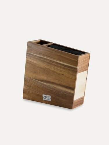 Изображение товара Подставка для ножей Gipfel 6990, 26x8.5x26.5 см, натуральное дерево, коричневый